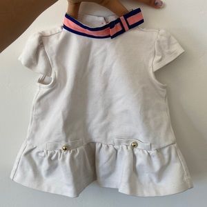 Janie and Jack bow neck top for baby girl